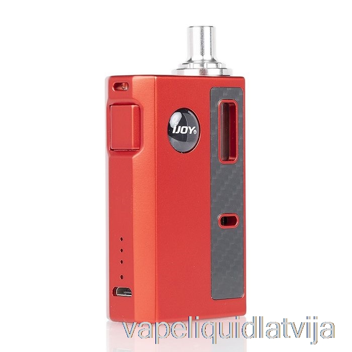 Ijoy Mercury 12w Aio Pod Sistēmas Sarkans Oglekļa Vape šķidrums